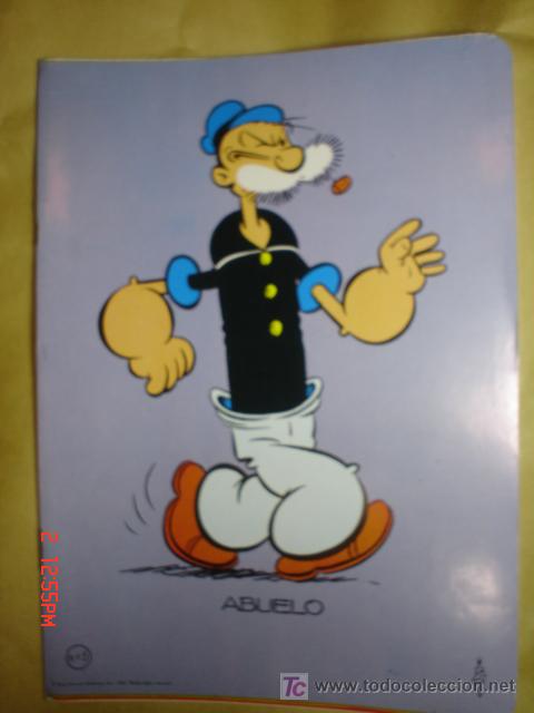 Coleccionismo: CUADERNILLO ESCOLAR DE POPEYE--N&ordm;5 - Foto 1