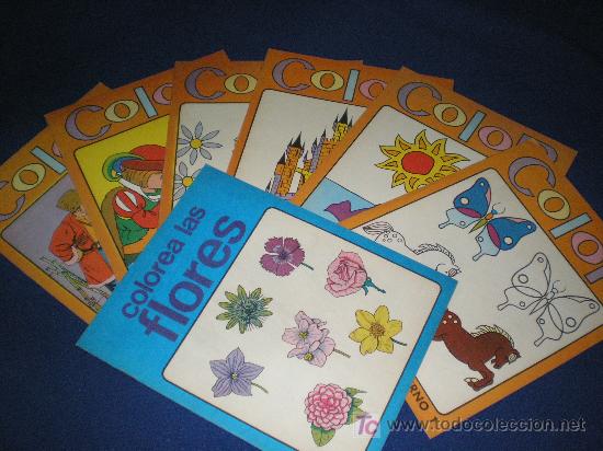 Coleccionismo: LOTE DE 7 PRECIOSOS CUADERNOS PARA COLOREAR - EDICIONES SUSAETA 1979 - MEDIDAS: 21,5 X 27CMS.
