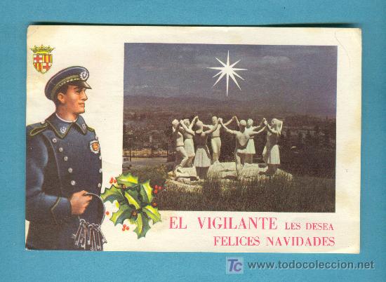 Coleccionismo: FELICITACION DE NAVIDAD EL VIGILANTE
