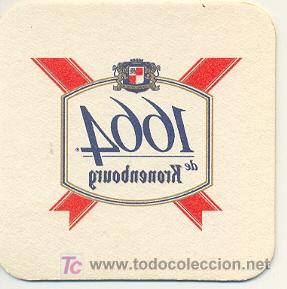 Coleccionismo: 12-392. Posavasos. 1664 de Kronenbourg (blanco)