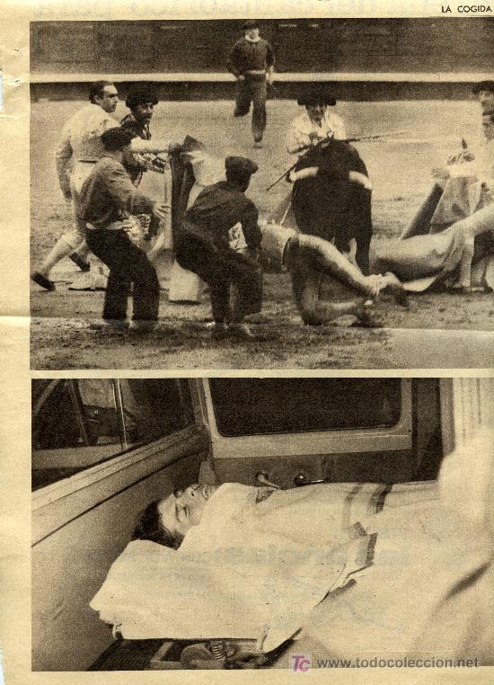 Coleccionismo: DOS PAGINAS DE LA COGIDA DEL CORDOBES - Foto 2