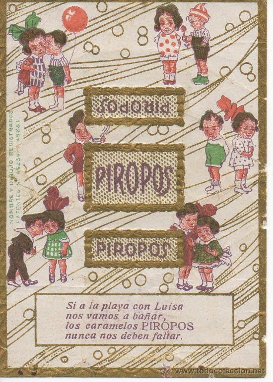 Coleccionismo: ENVOLTORIO DE CHOCOLATES Y CARAMELOS PIROPOS - Foto 1