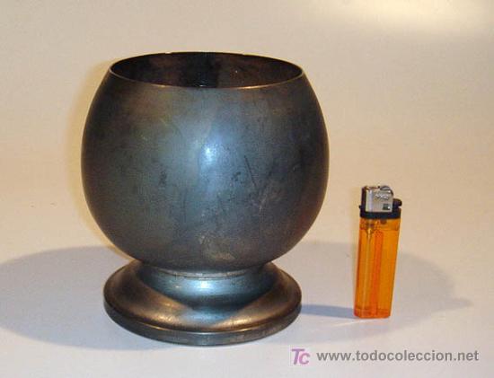 Coleccionismo: bonita copa de alpaca muy antigua arte deco