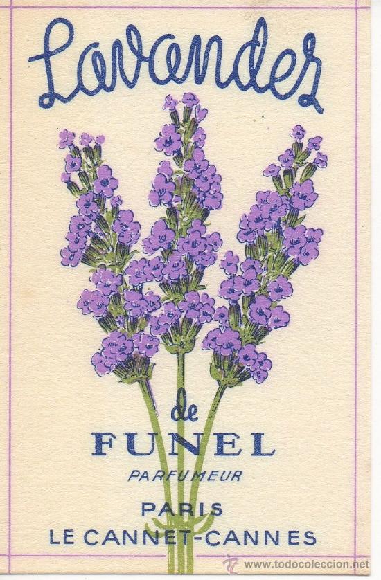 Coleccionismo: TARJETA DE PERFUME LAVANDER DE FUNEL PARIS PARFUM - Foto 1