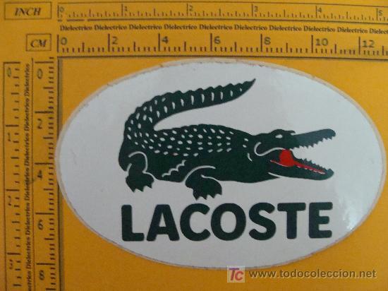 Pegatina: marca de ropa. lacoste cocodrilo. año - Vendido en Venta Directa  - 8526715