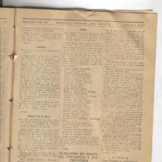 Coleccionismo: BOLETIN AÑO 1943 ALCAÑICES TALAVERA DE LA REINA GRANOLLERS TOLEDO SACEDON REPRESION DE LA MASONERIA