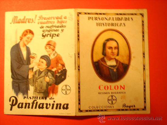 Coleccionismo: COLECCIONES BAYER - PERSONALIDADES HISTORICAS COLON