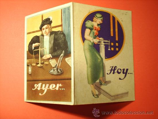 Coleccionismo: PROPAGANDA BAYER --AYER -HOY