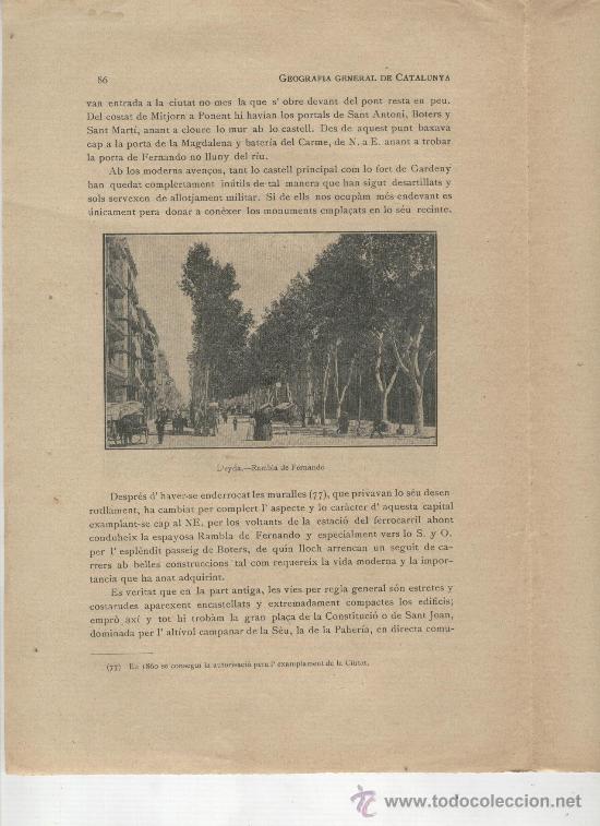 Coleccionismo: RETALL.ANY 1913. FOTO RAMBLA DE FERNANDO. LLEIDA. I PORTA PRINCIPAL. FOTOS ANTIGUAS DE LERIDA.