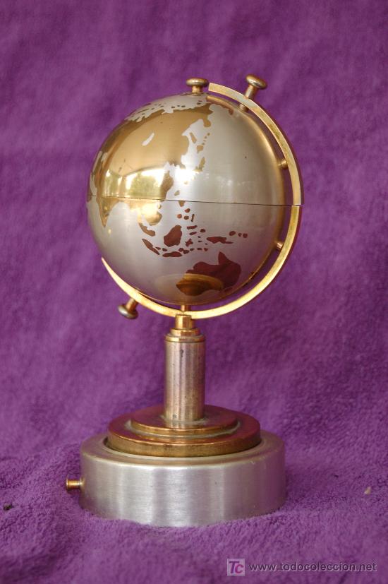 Coleccionismo: PITILLERA globo terraqueo 18 CM ALTO - Foto 1