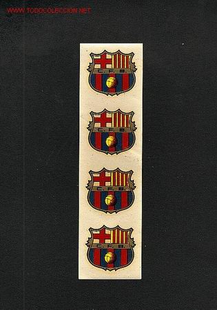 Coleccionismo: 4 calcomanias del escudo del Futbol Club Barcelona Bar&ccedil;a