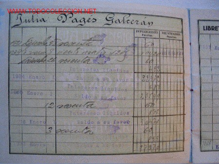 Coleccionismo: LIBRETA DE AHORRO DE LA CAJA DE PENSIONES 1932 - Foto 4