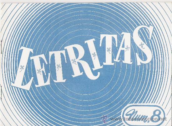 Coleccionismo: LETRITAS N&ordm; 8. DISTRIBUCIONES REUNIDAS. A&Ntilde;O 1969.
