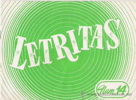 Coleccionismo: LETRITAS N&ordm; 14. DISTRIBUCIONES REUNIDAS.