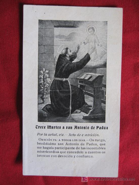 Coleccionismo: ESTAMPITAS - SAN ANTONIO DE PADUA