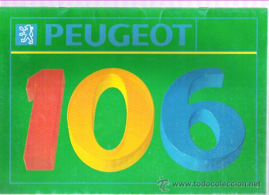 Coleccionismo: CATALOGO COMERCIAL PEUGEOT 106. 1992.