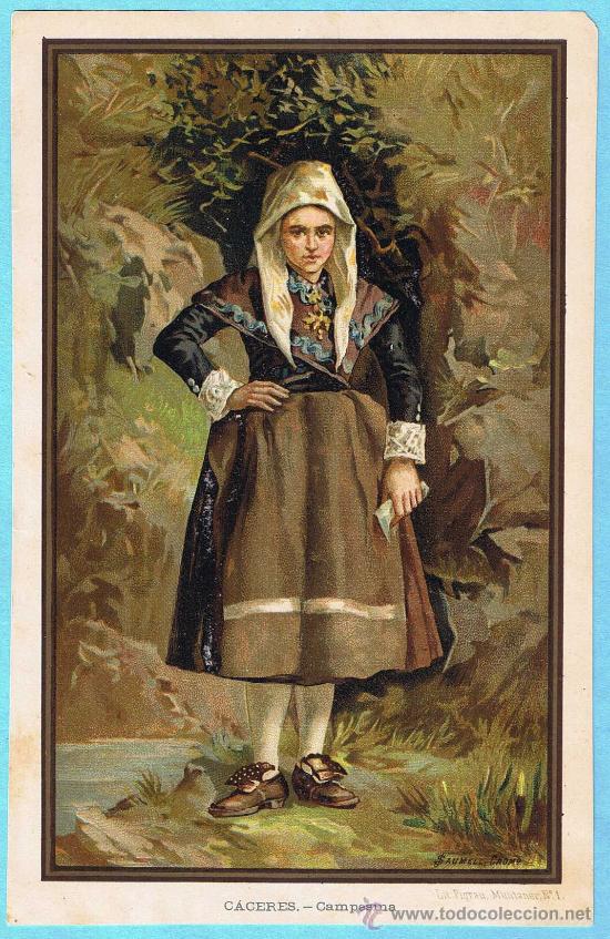Coleccionismo: C&Aacute;CERES. CAMPESINA. 1880/90.