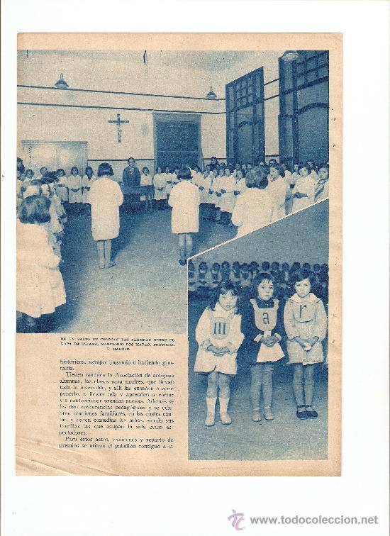 Colecionismo: A&Ntilde;O 1934 RECORTE PRENSA VALLECAS MADRID PEDAGOGIA MODERNA EN LAS ESCUELAS DEL AVE MARIA.