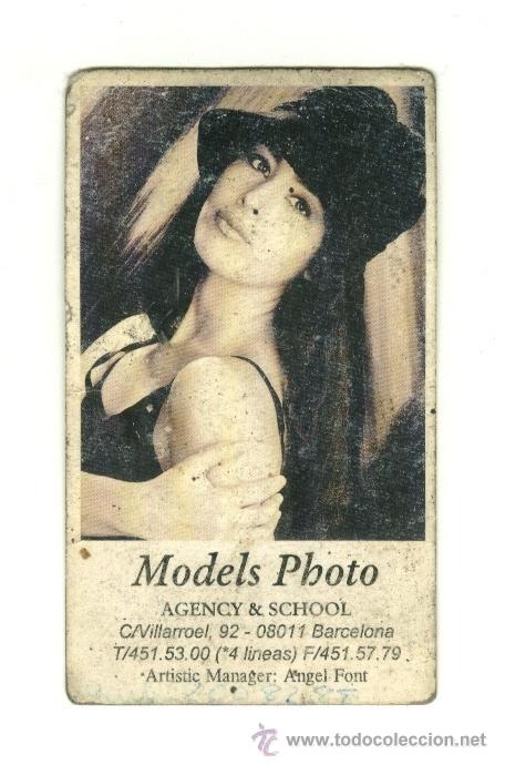 Colecionismo: Tarjeta comercial - agencia de modelos - models photo - Barcelona