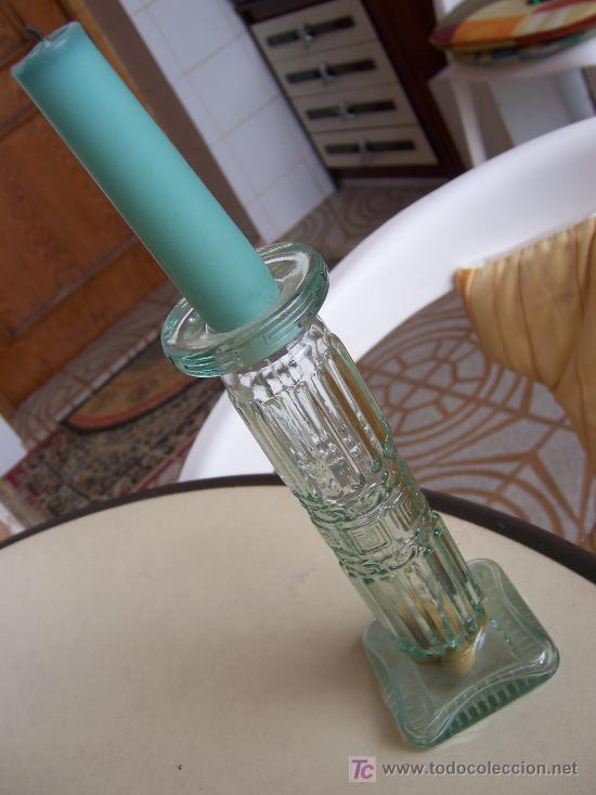 Coleccionismo: candelabro de cristal - Foto 1