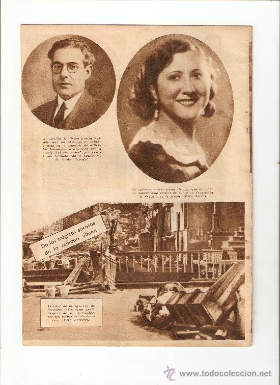 Collecting paper: HOJA REPORTAJE.A&Ntilde;O 1932.DISTURBIOS REVOLUCIONARIOS DE SANTURCE A BILBAO.LIBERADOS PRESOS COMUNISTAS.