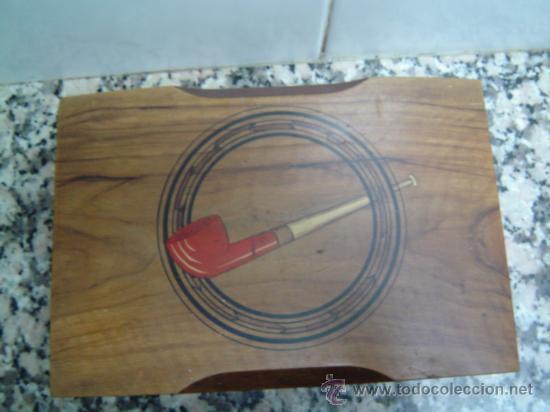 Coleccionismo: ANTIGUA CAJA  TABACO DE MADERA - Foto 1