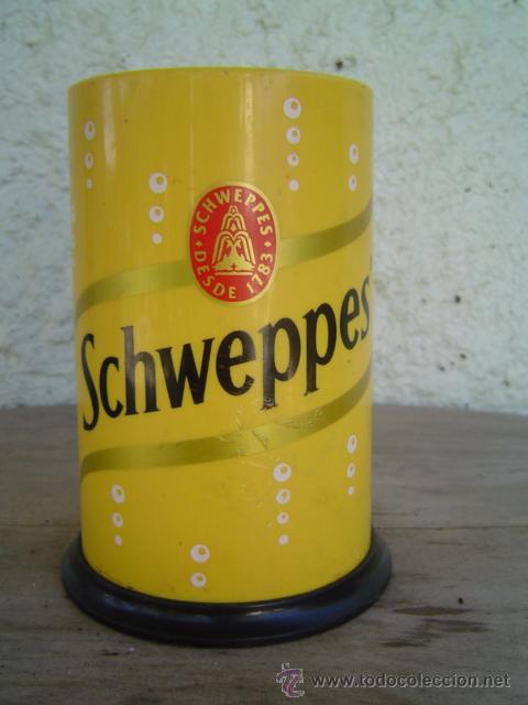 Coleccionismo: SERVILLETERO CILIDRICO DE SCHWEPPES - Foto 2