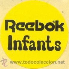 Coleccionismo: 24-MAR47. ADHESIVO. REEBOK INFANTS. REDONDO, AMARILLO LETRAS NEGRAS. Lote 12342910