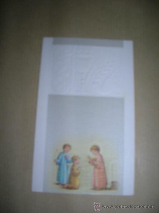 Coleccionismo: ANTIGUA ESTAMPITA RECUERDO DE 1&ordf; COMUNI&Oacute;N, A&Ntilde;O 1971. MIDE 5,5 X 9,5 CM..
