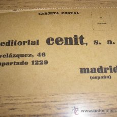 Coleccionismo: TARJETA POSTAL EDITORIAL CENIT, S.A.. Lote 13059107