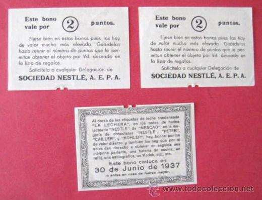 Coleccionismo: BONOS DE  LA LECHERA-NESTL&Eacute;. GUERRA CIVIL 1937....ENVIO GRATIS&iexcl;&iexcl;&iexcl;