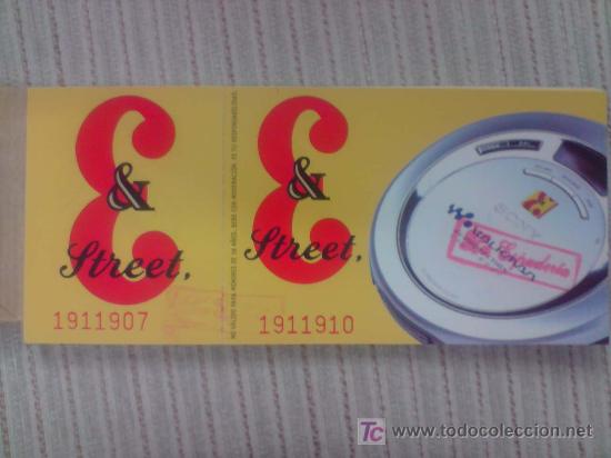 Coleccionismo: JB. TALON DE TICKETS SORTEO WALKMAN - Foto 1