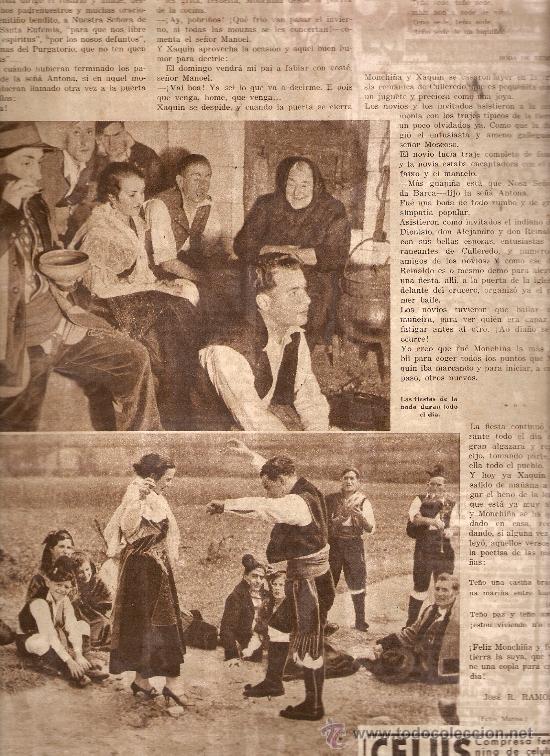 Coleccionismo: HOJAS REPORTAJE A&Ntilde;O 1935 BODA EN GALICIA COSTUMBRES TRADICIONES TRAJES TIPICOS DANZAS