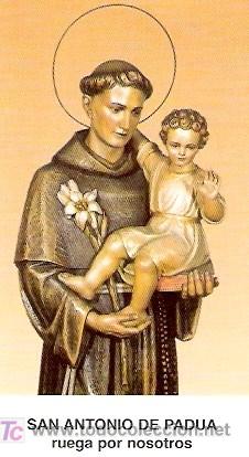 Coleccionismo: ESTAMPA DE SAN ANTONIO DE PADUA