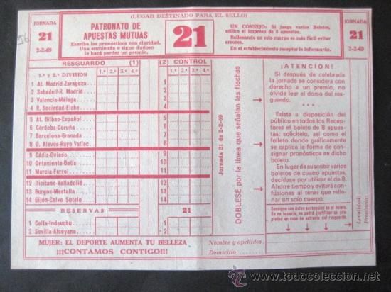 Coleccionismo: QUINIELA 1969. SIN RELLENAR. ENVIO GRATIS&iexcl;&iexcl;&iexcl; - Foto 1