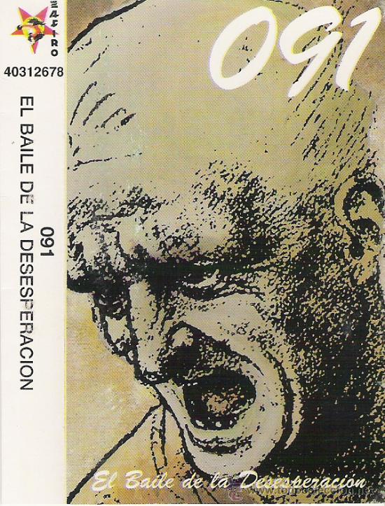 Coleccionismo: CARATULA ORIGINAL DE CASSETE DEL GRUPO DE LOS A&Ntilde;OS 80----091 (EL BAILE DE LA DESESPERACION)