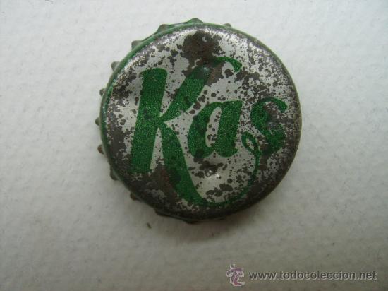 Coleccionismo: TAPON CHAPA CORONA DE KAS - LETRAS VERDES