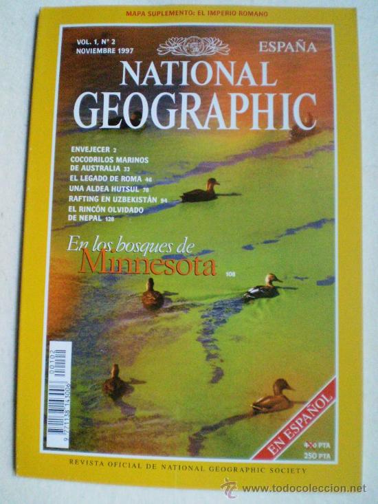 Collectionnisme: NATIONAL GEOGRAPHIC NOVIEMBRE 1997.NUMERO 2 ..FALTA EL MAPA.