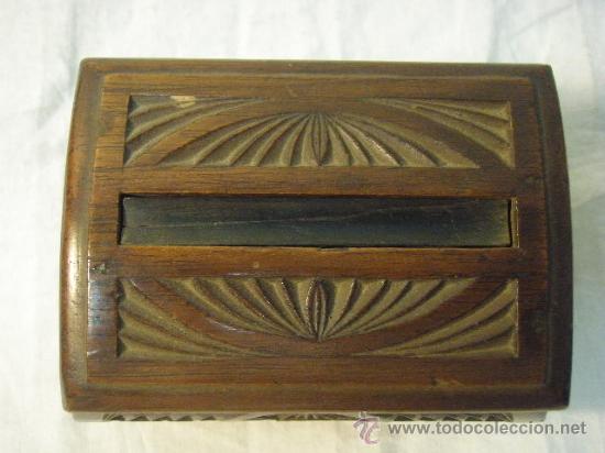 Coleccionismo: CAJA DE MADERA PARA CIGARRILLOS - Foto 3