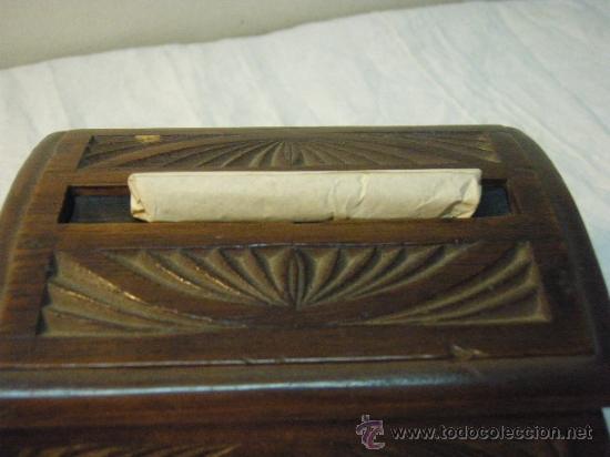 Coleccionismo: CAJA DE MADERA PARA CIGARRILLOS - Foto 6