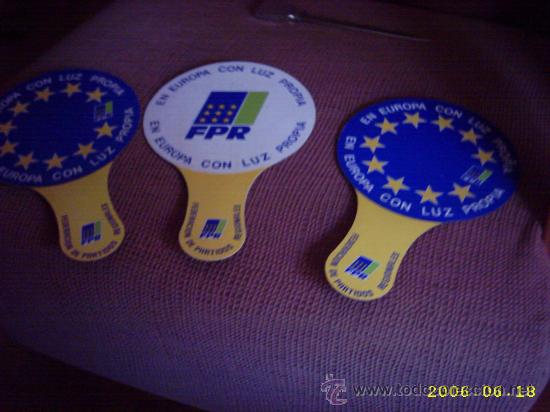 Coleccionismo: Tres paipais conmemorativos de la entrada de Espa&ntilde;a CCEE