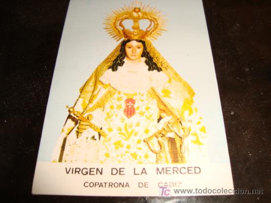 Colecionismo: estampa , virgen de la merced, copatrona de cadiz