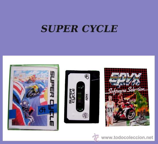 Coleccionismo: SUPER CYCLE CL&Aacute;SICO JUEGO CINTA CASSETTE PARA COMMODORE 64 / 128