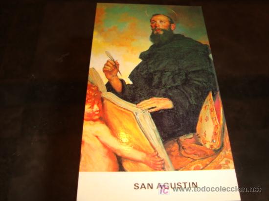 Coleccionismo: estampa de san agustin, el escorial