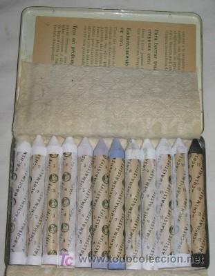 Coleccionismo: ESTUCHE DE LATA DE CERAS PELIKAN - Foto 2