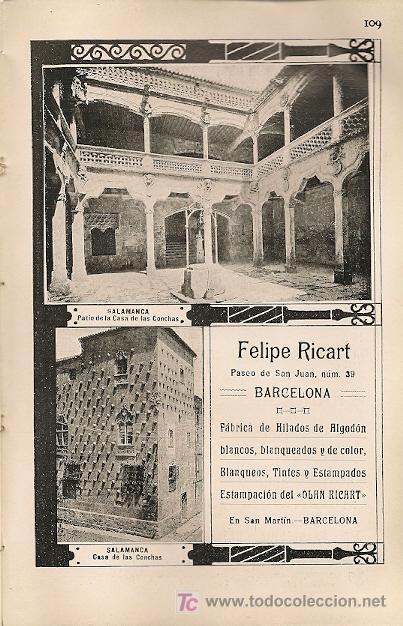 Coleccionismo: * SALAMANCA * Casa de las Conchas - 1911