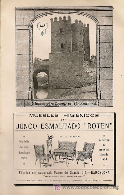 Coleccionismo: * C&Oacute;RDOBA * La torre de Carra&ntilde;ol  - 1911