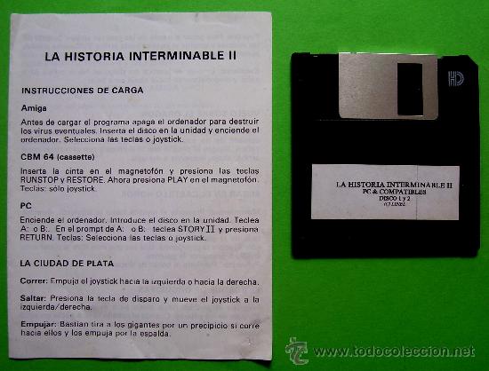 Coleccionismo: LA HISTORIA INTERMINABLE II - PC EN DISKETTE DE 3 1/2 - Foto 2