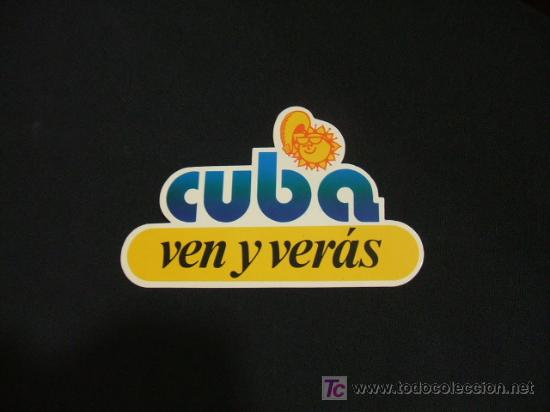 Coleccionismo: ADHESIVO - CUBA VEN Y VERAS