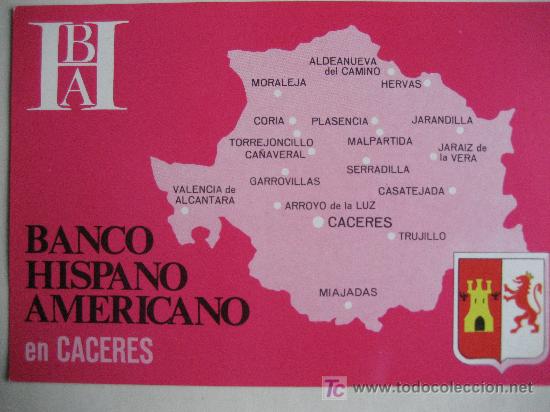 Coleccionismo: Caceres. Banco Hispano Americano